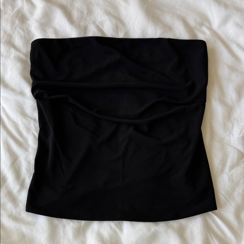 Zara Black Strapless Tube Tank Top